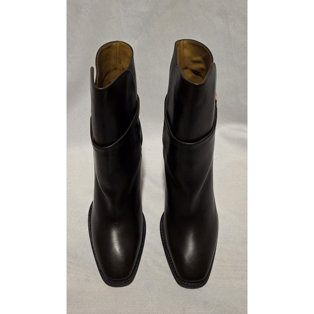Ralph Lauren Purple Label 800897015002 Nellie Women's Dark Brown Bootie. Size 9